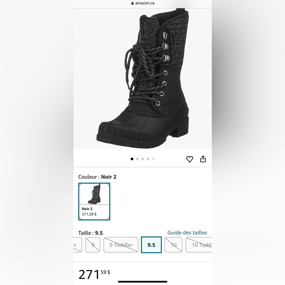 Kamik Women’s Sienna 2 boots size 11 NWT